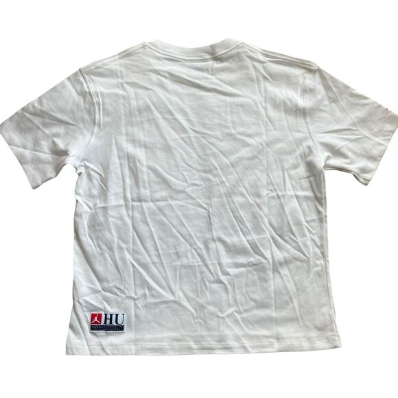 Nike T-Shirt WMNS S White Air Jordan Howard University Heavy Weight HBCU Jumpman - Picture 8 of 9
